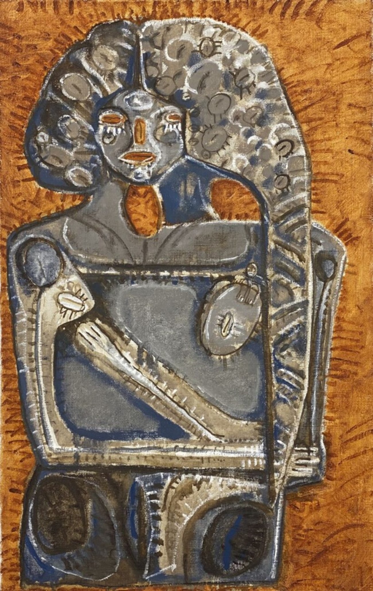 Vest-flade, 1961, Oil on canvas, 65h x 42w cm