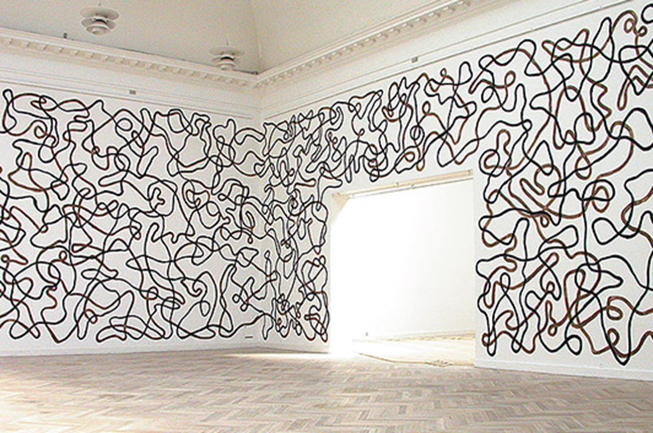 Installation — Installationview (5), Christian Skeel in collaboration w. Morten Skriver Interference 2003 installation