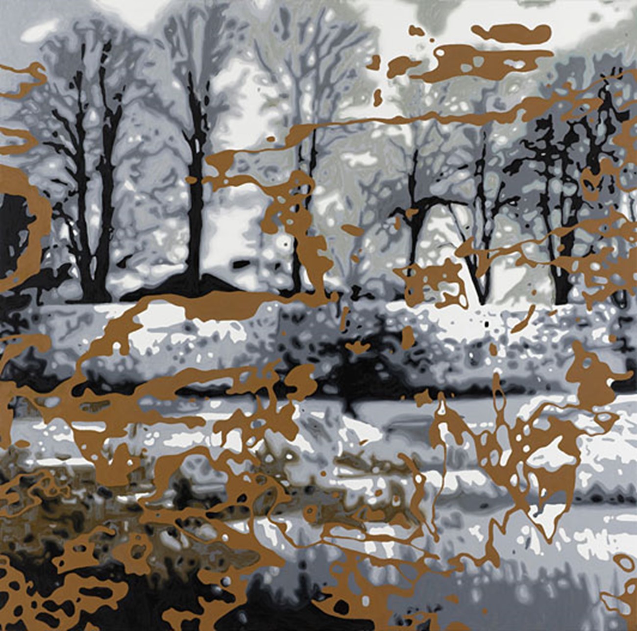 Untitled (4), 2007, oil on canvas , 178 x 178 cm
