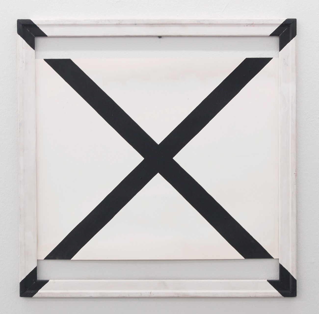 Other works — Albert Mertz: Brudt Kryds, Albert Mertz: Brudt Kryds. Oil on cardboard and wood, 70x70 cm, 1978
