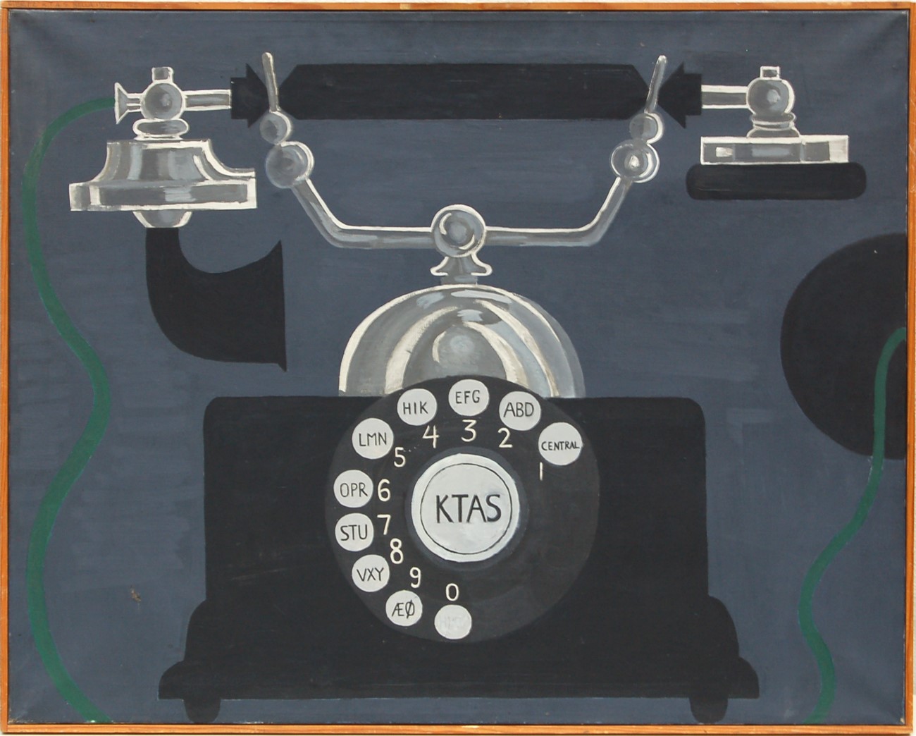 Other works — Albert Mertz: K.T.A.S. Bella 9021, Albert Mertz: K.T.A.S. Bella 9021. Oil on canvas, 75x92 cm, 1962