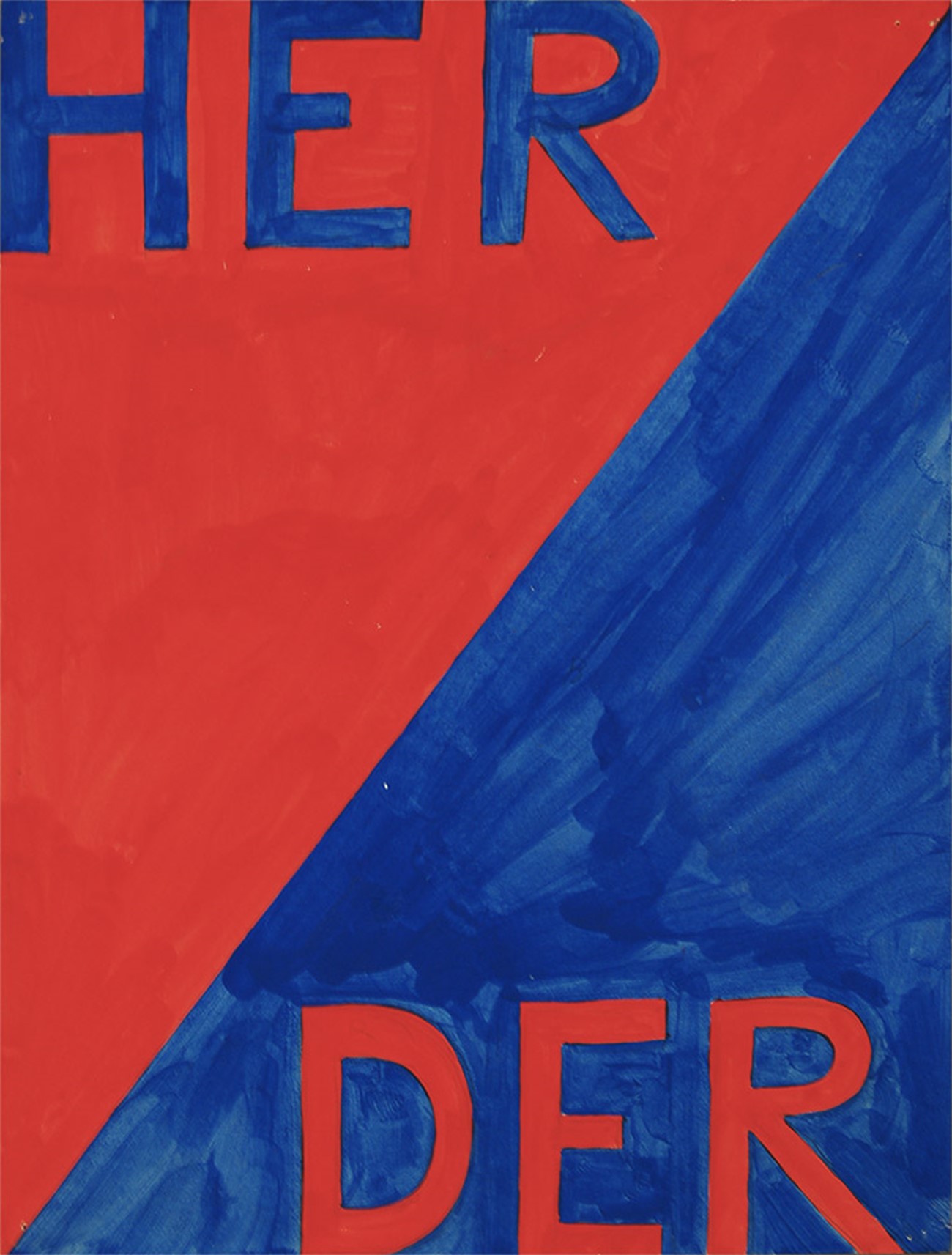 HER / DER, 1984, Gouache on paper , 40 x 30 cm