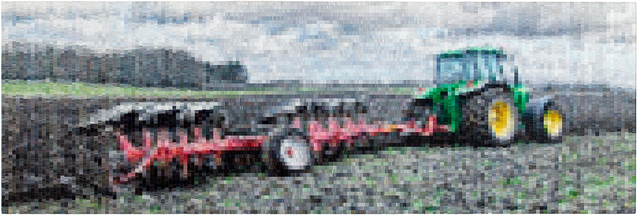 Furer (1:3), 2012, acrylic on board , 57,7 x 173,2 cm