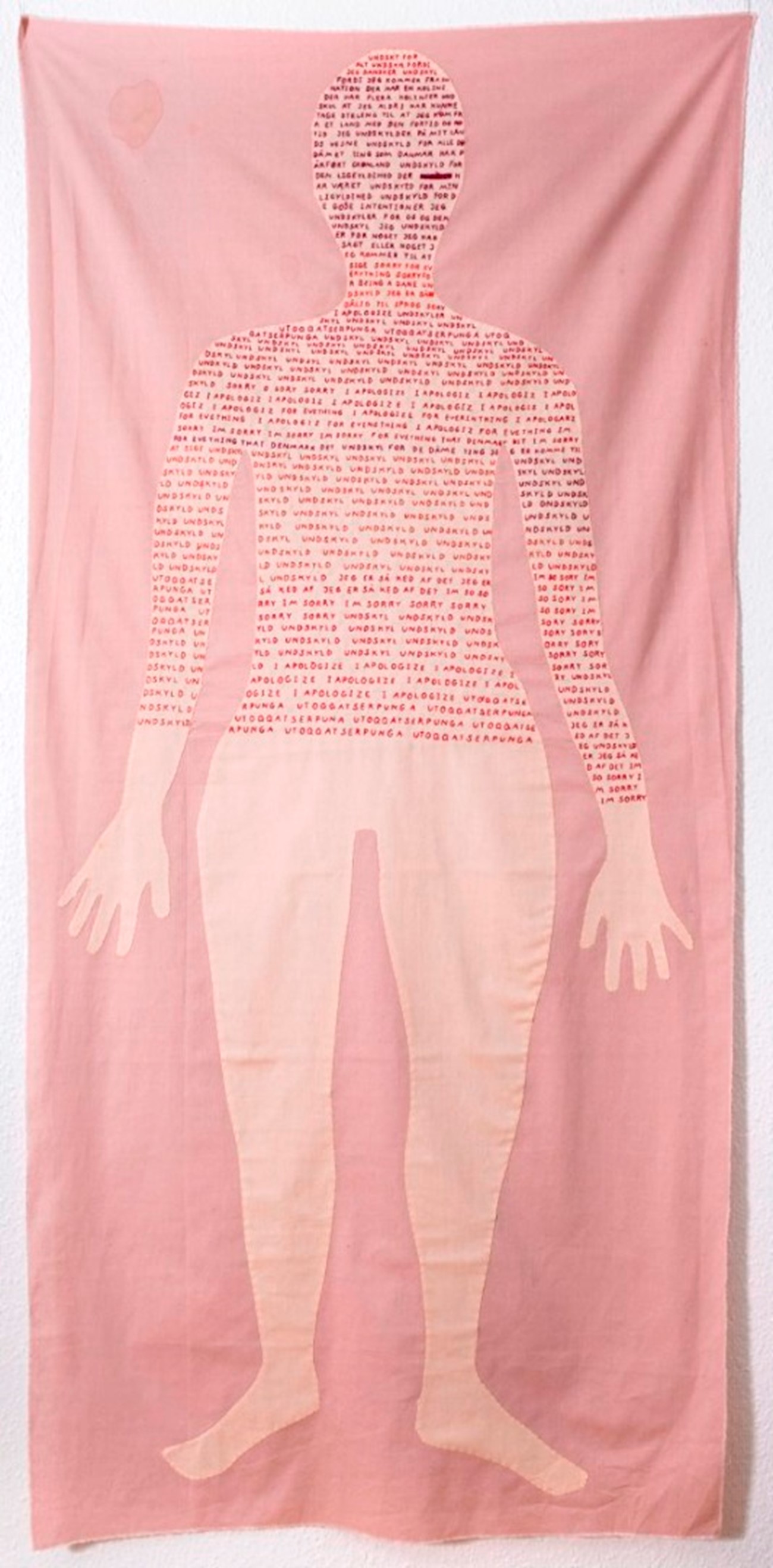 Gudrun Hasle, I'm sorry, embroidery on canvas