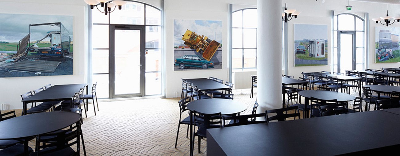 Public Art / Commisions — Installation View, Paintings by Allan Otte commissioned by Erhvervs- og Byggestyrelsen (Danish Enterprise And Construction Authority)