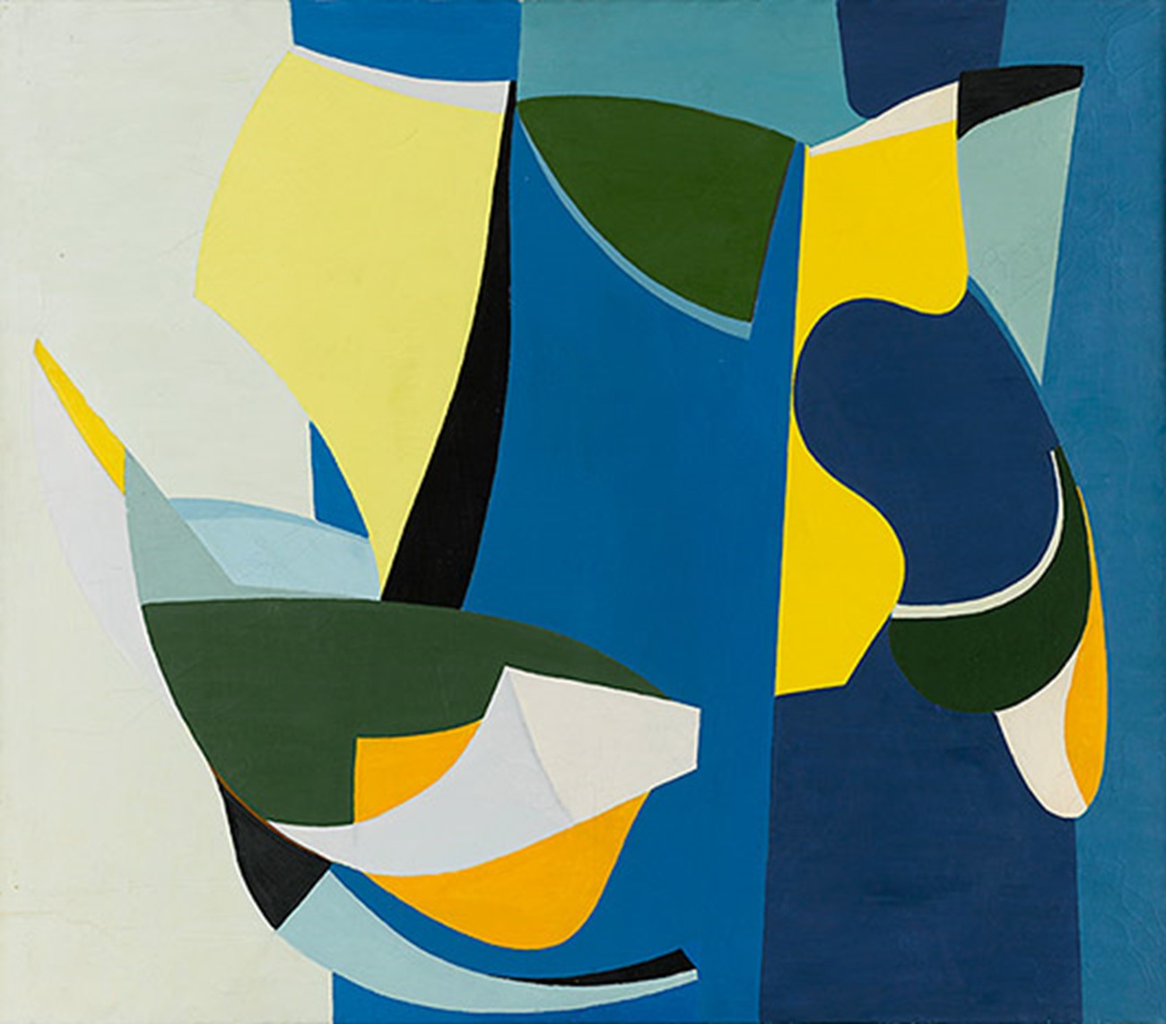 Paintings — Komposition, bevægelse. August-september (Composition, Movement. August-September), 1951, Oil on canvas , 130 x 150 cm