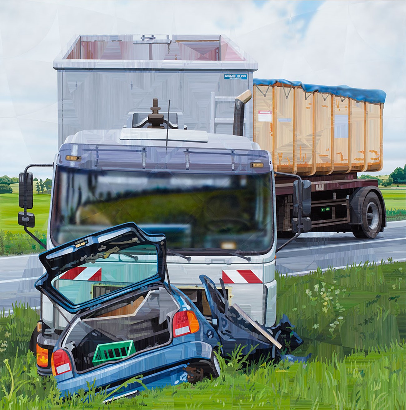 Public Art / Commisions — Presset, 2010, acrylic on board , 175 x 175 cm