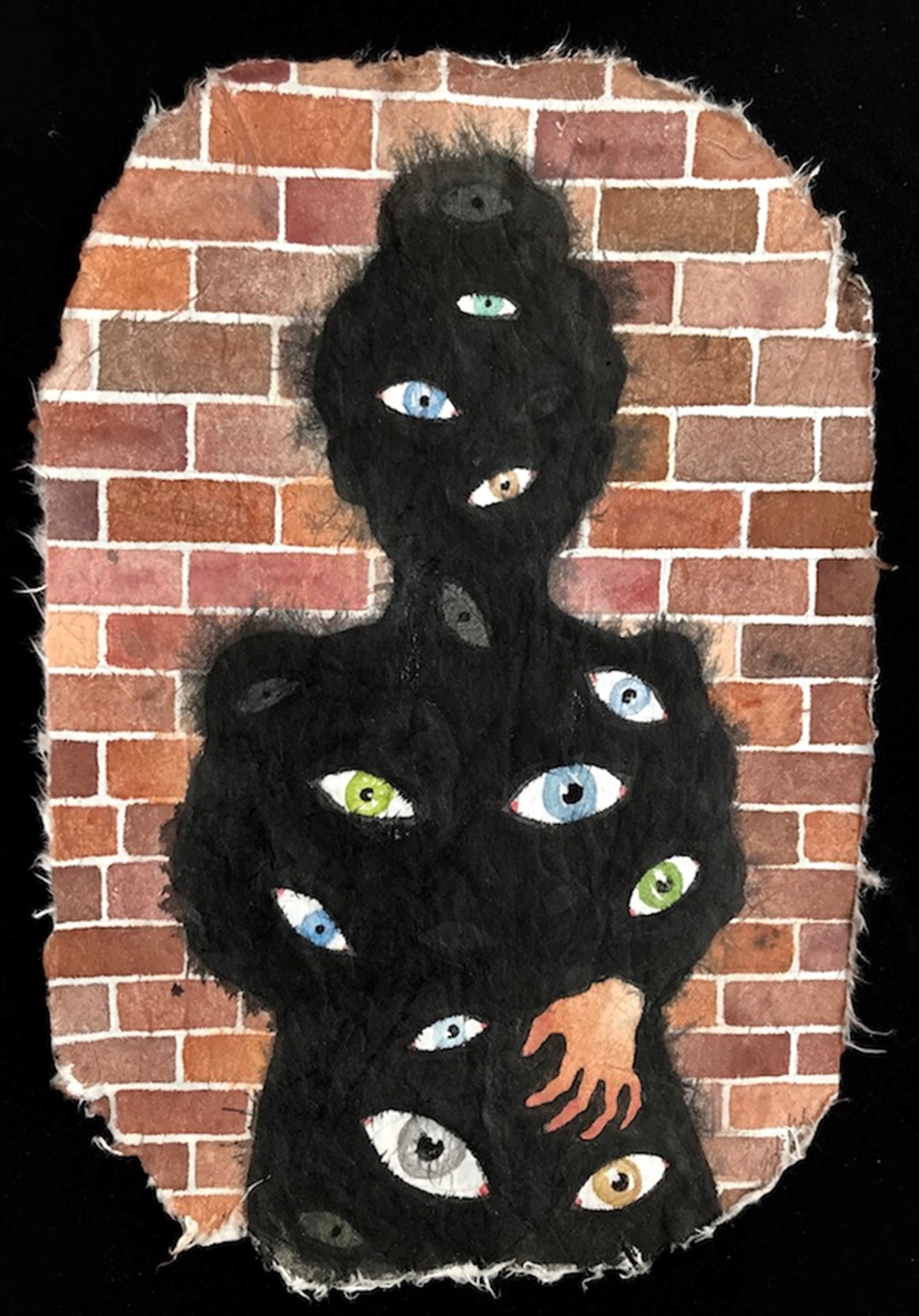 Psychic Woman, 2018, Watercolour and marker on Japan paper, 40 x 27 cm