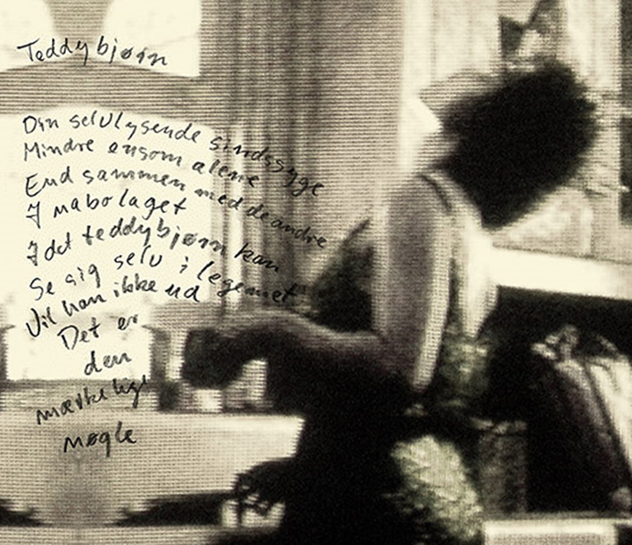 Shadows, poems by Morti Vizki, 2005 — Teddybjørn, 2004, print on canvas , 96 x 112 cm, edition 5