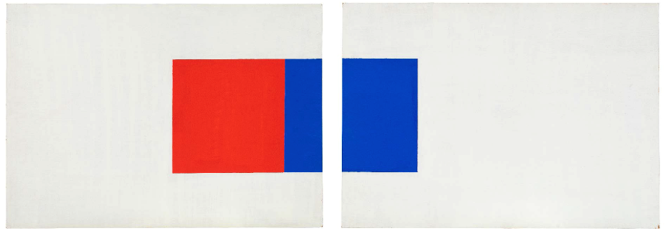 Untitled (2), 1982, acrylic on board, 2 x (60 x 83,5 cm)