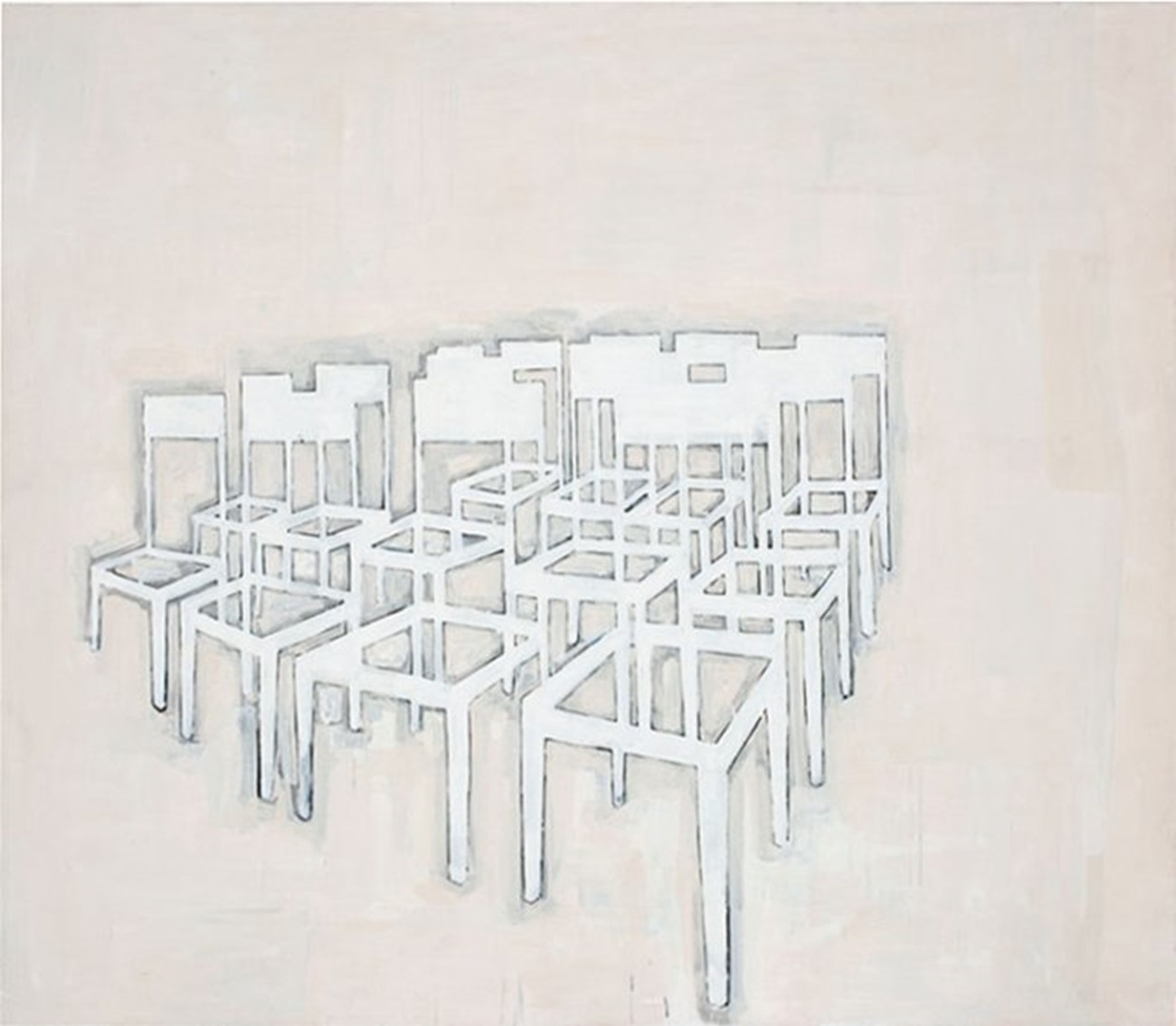 Stolemaleri uden titel, 1989, acrylic and gesso on cotton canvas, 275×205 cm, National Gallery of Denmark (photo: Maronica Lauridsen)